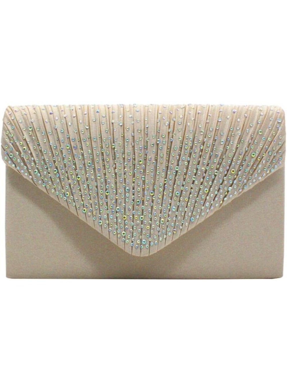 〽️ Women's Apricot Bridal Wedding Purse Formal Clutch Bag Evening Handbag
